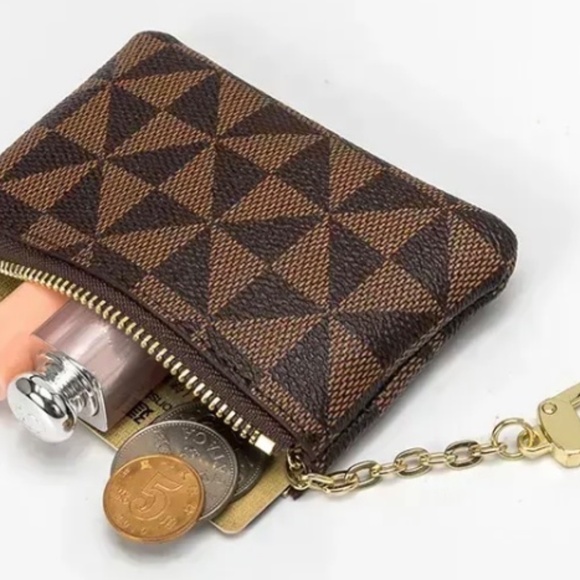 Faux Leather Sm zip pouch - Picture 3 of 3